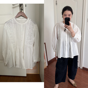 衬衫 九分袖 重磅日系风情褶棉A型娃娃款 Decemberrush