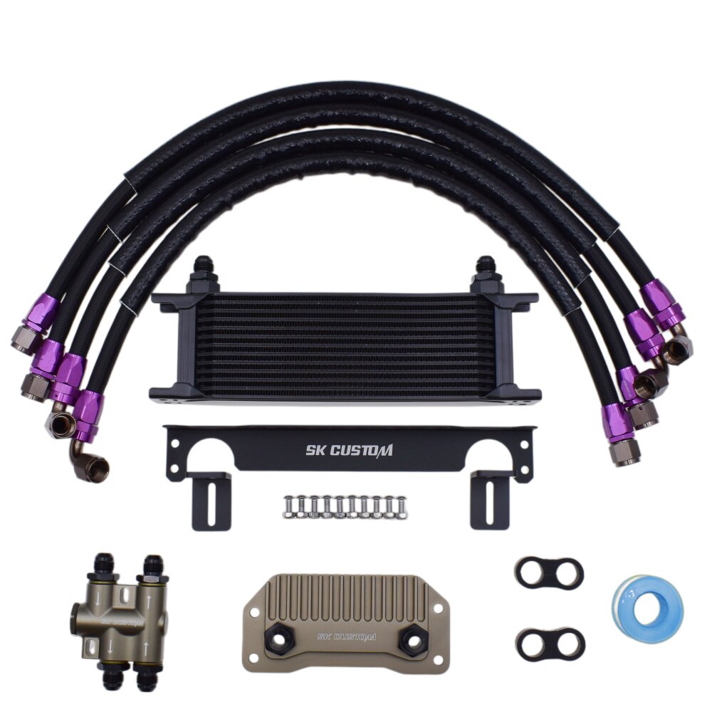 适用沃尔沃S60L 2.0T T5 XC60 V40 V60机油散热冷却器套件恒温款