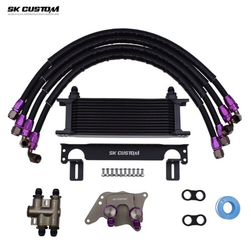 SK CUSTOM适用迷你1.6T R55 R56 N14 N18 MiNi机油散热器恒温套件