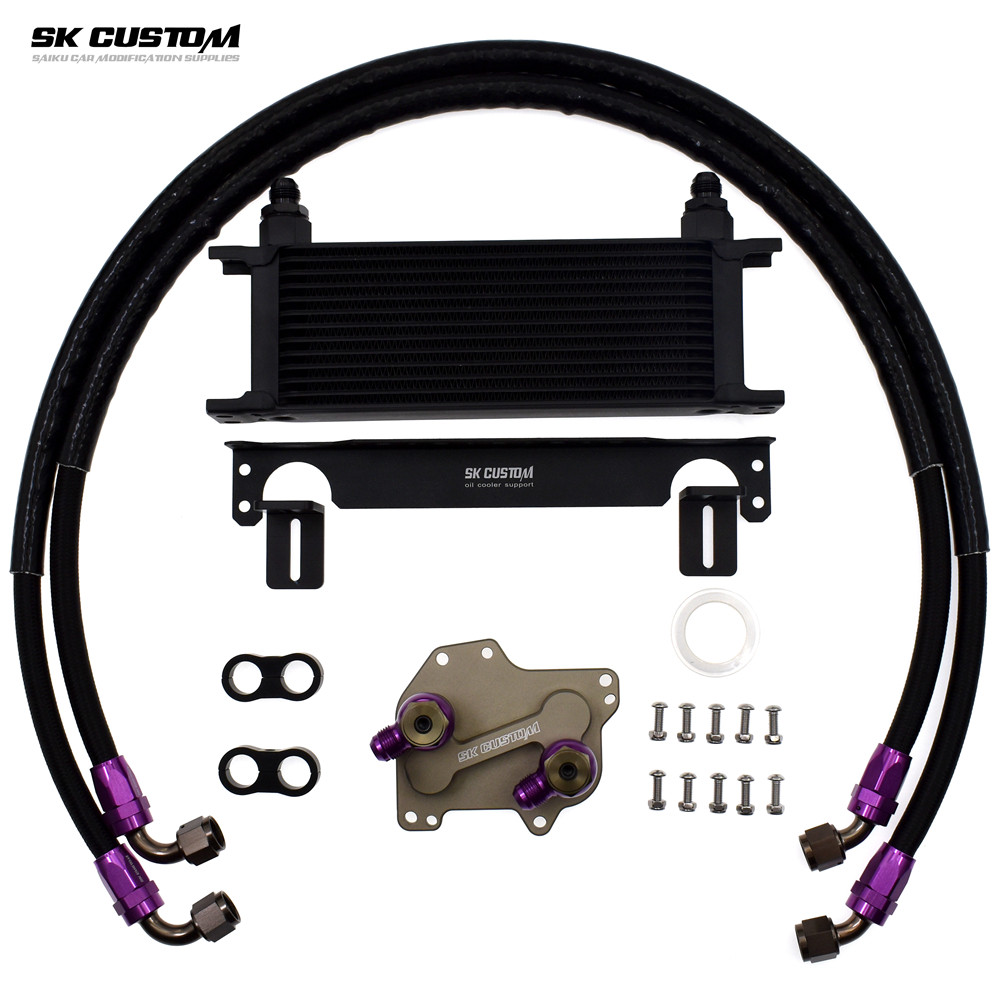 SK CUSTOM适用大众奥迪1.6TDI 2.0TDI柴油发动机油散热套件冷却器