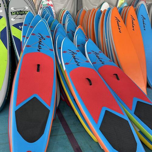 新款现货热销桨板站立式冲浪滑水板双层PVC便携式桨板竞速钓鱼