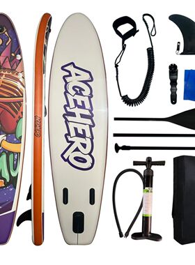 SUP桨板加厚浆板冲浪户外站立双层竞速冲浪板充气划水