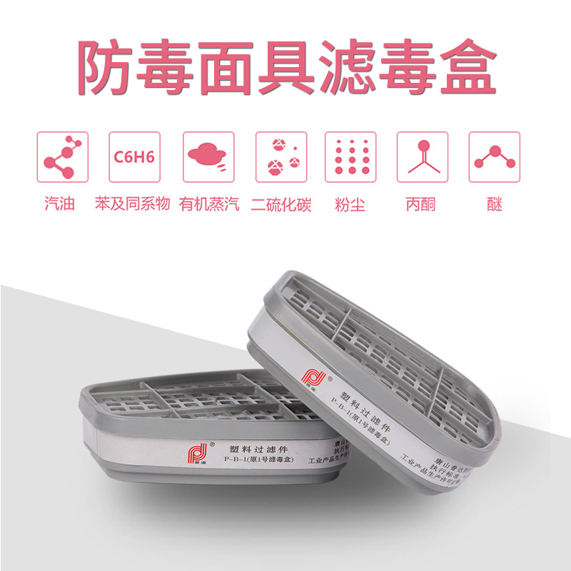 防毒面具滤毒盒1号化工印刷甲烷