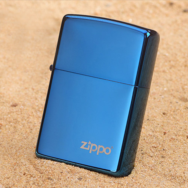 蓝冰煤油打火机zippo防风刻字雕刻 男士男款定制创意生日送礼物品