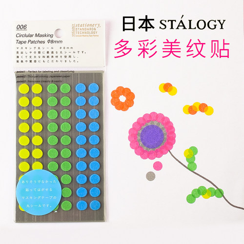 圆点日记本标签贴手帐周边