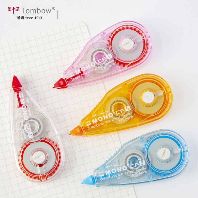 日本TOMBOW蜻蜓修正带CF5涂改带MONO修正带学生用大容量改正带8M