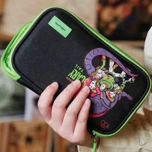 日本kokuyo国誉迪士尼万圣节笔袋PANCASE烧饼包学生大容量收纳包