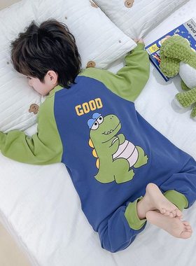 儿童春秋款恐龙睡衣家居服