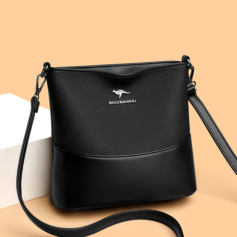 真皮女包软皮水桶包妈妈包牛皮包