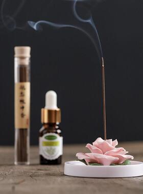 陶瓷熏香瓷花扩香器家用客厅礼品办公室香薰摆件手工家居礼品花