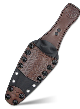 冷刃Hate Stick苦无小直刀植鞣皮K鞘配件