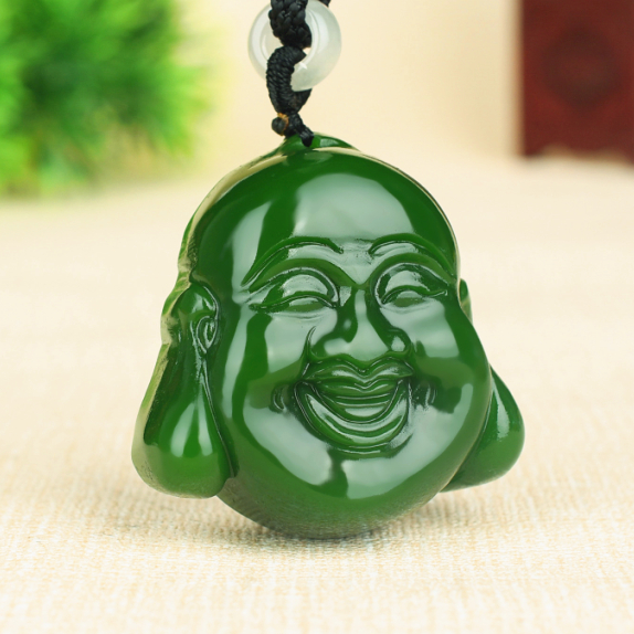 天然佛公挂件新疆和田玉