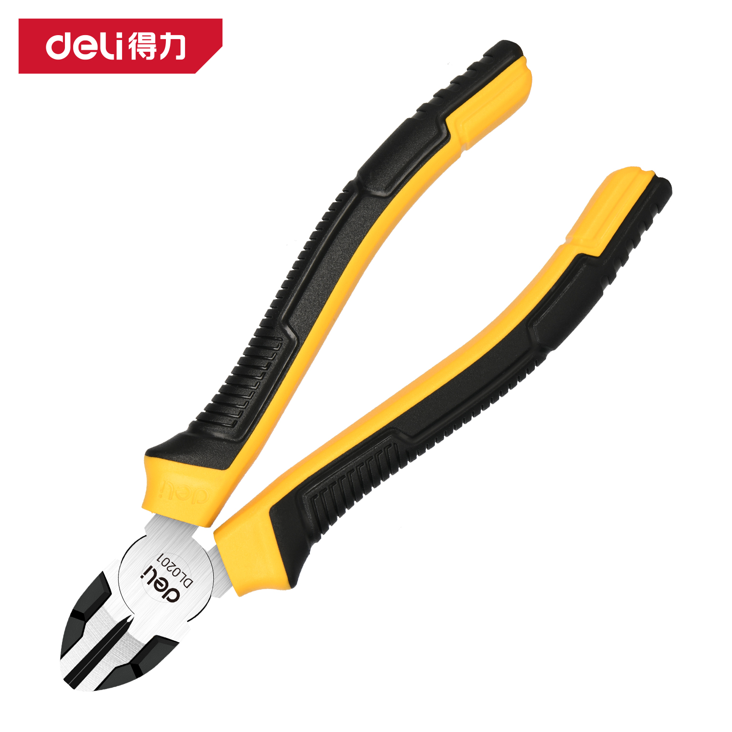 deli得力6/7寸工业级斜嘴钳电工家用剪线斜口斜咀钳子 DL0201 02