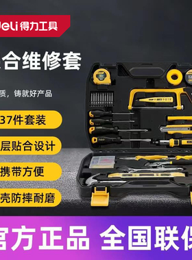 deli得力电工电讯日常家用小综合维修多功能组套箱 DL5973 DL1012