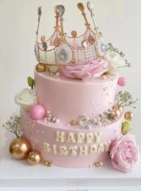 双层个性创意芭蕾舞女孩水果生日蛋糕店全国同城配送北京上海杭州