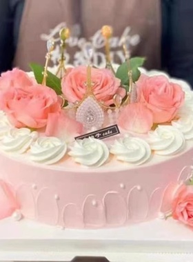 网红鲜花水果女神老婆生日蛋糕店同城配送南京市鼓楼建邺区江宁区