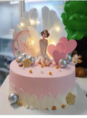 网红创意水果鲜花女孩白雪公主生日蛋糕店全国同城配送吉林市长春