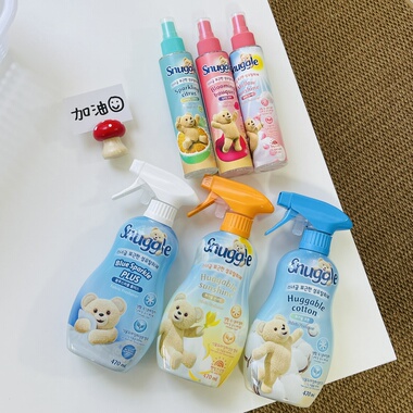 韩国snuggle小熊喷雾衣服增香去味皂香清新温暖花香小熊香氛喷雾