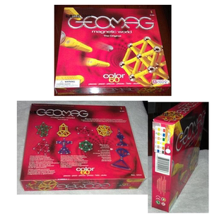 GEOMAG进口磁力棒智美高磁性蓝色绿色金属拼装积木玩具缤纷童年60