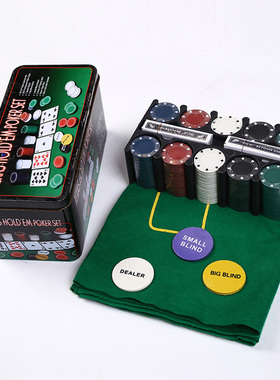 200pcs Fun Digital Portable Toy Game Poker Set Aluminium