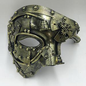 蒸汽朋克幻影化妆舞会Cosplay面具球半脸