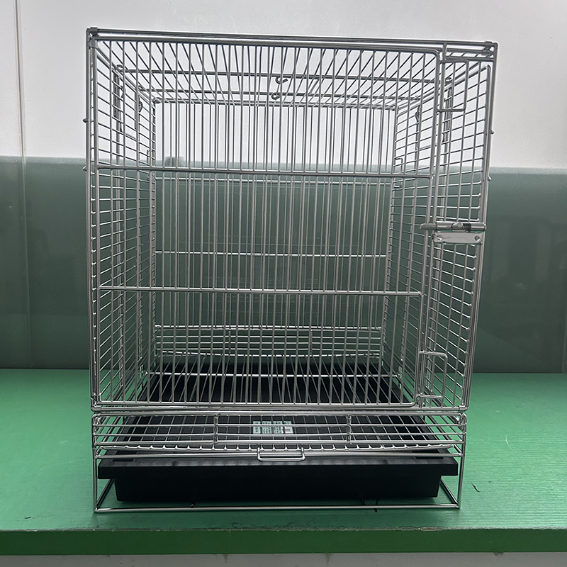 304不锈钢蜜袋鼯~鹦鹉小型猫狗宠物笼饲养外出可折叠中号36*35*44
