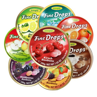 德国进口WOOGIE水果糖 200g*3罐硬糖喜糖礼品礼物送女朋友零食