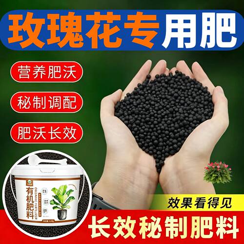 玫瑰花专用肥复合肥氮磷钾室内底肥叶片肥厚缓释肥适用肥枝繁叶茂
