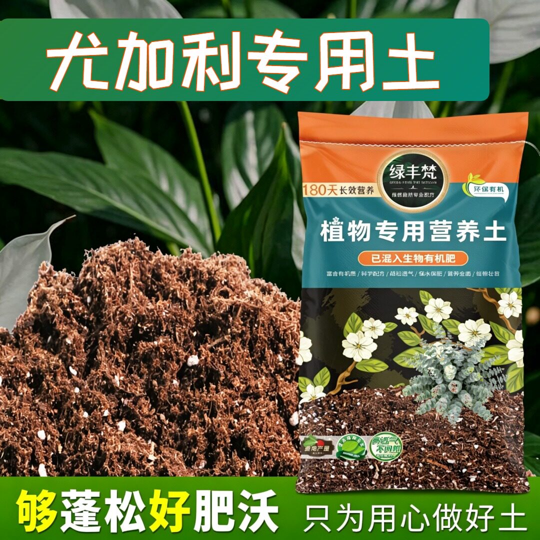 尤加利专用营养土促开花养花盆栽土腐熟充分减少积水无草籽球根