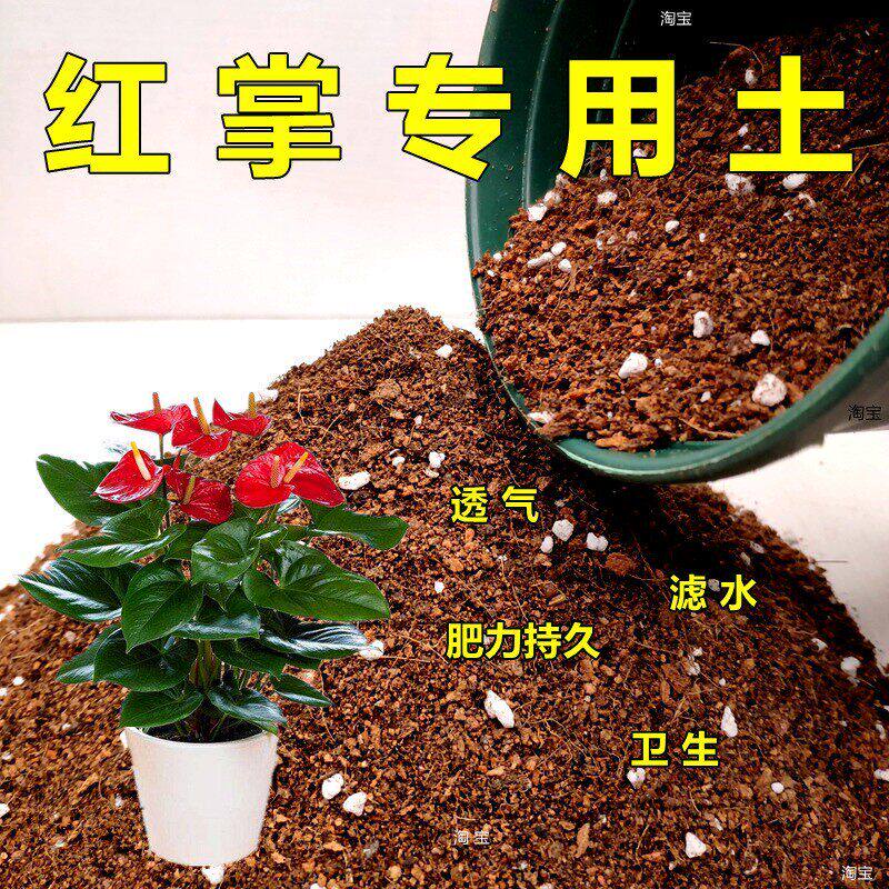 红掌专用土家庭园艺种植土弱酸性盆栽花卉培养土通用型营养土热卖