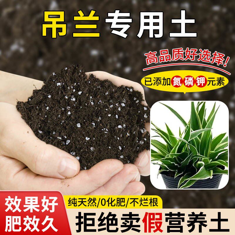 吊兰专用土营养土疏松透气含泥炭肥料通用有机种植土适用土