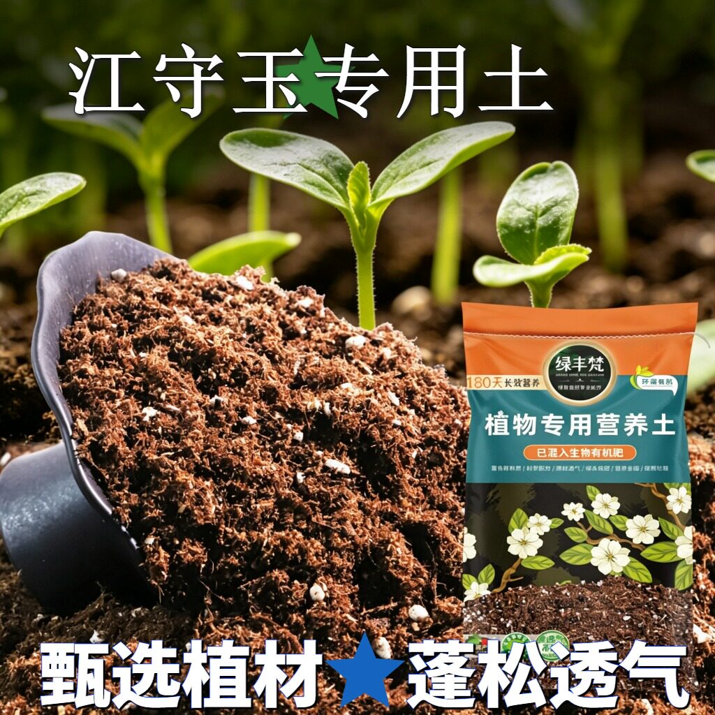 江守玉专用花泥持水性好花卉种植土经久耐用壮根开袋即用多肉绿萝