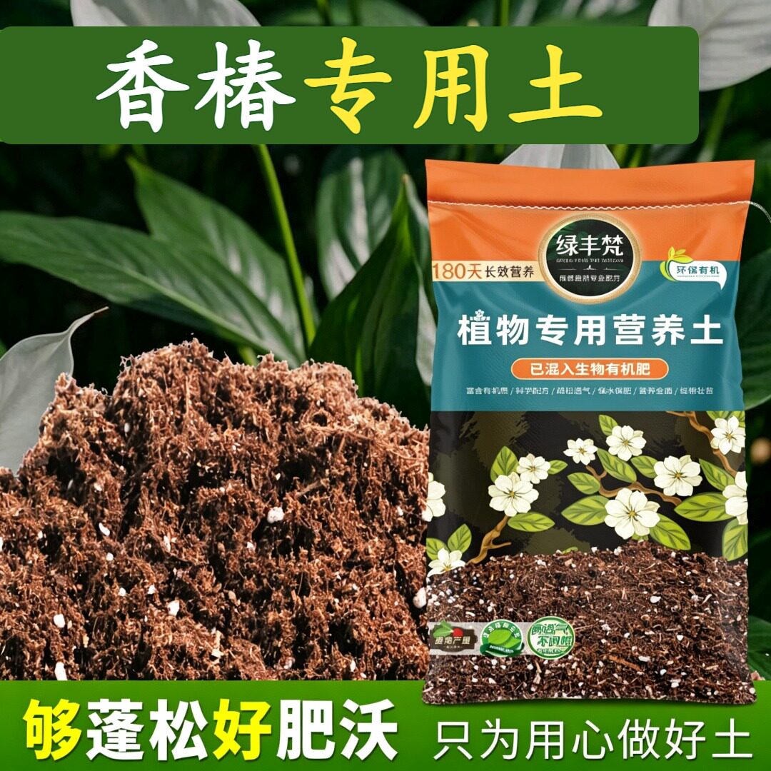 香椿适用轻质园艺土排水顺畅多肉营养土优质留存肥力实惠装木本