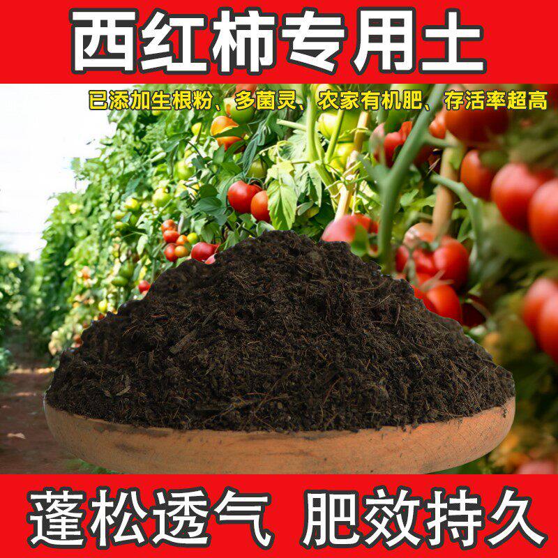 西红柿专用土通用型增根壮苗腐殖土小番茄种植土肥料吸收快促生长