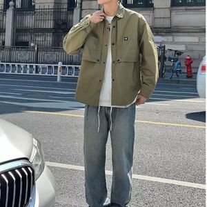 1506/Q22400/P46休闲长袖上衣时尚潮牌翻领衬衫夹克秋季2025年图片