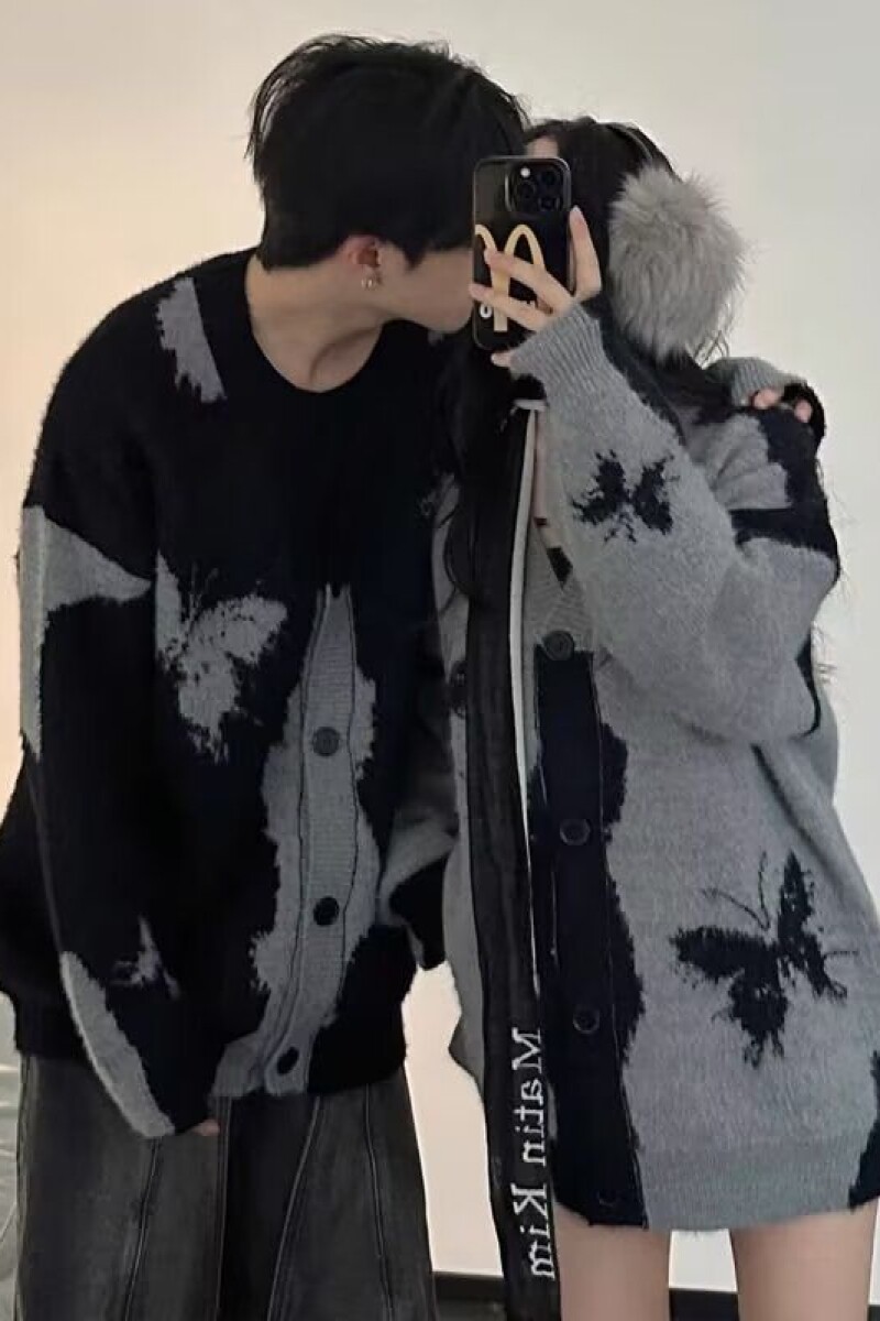 1506/QM970/P52复古休闲慵懒风V领针织衫男纯色外套潮1,男装针织衫/毛衣,星座1506