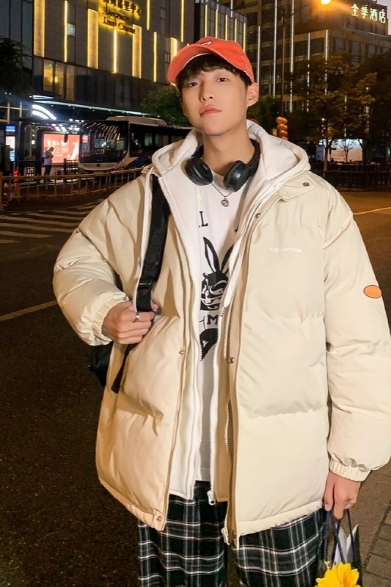 1506/Q6180/P69棉衣男冬季加厚保暖棉服外套假两件连帽棉服4,男装棉衣,星座1506