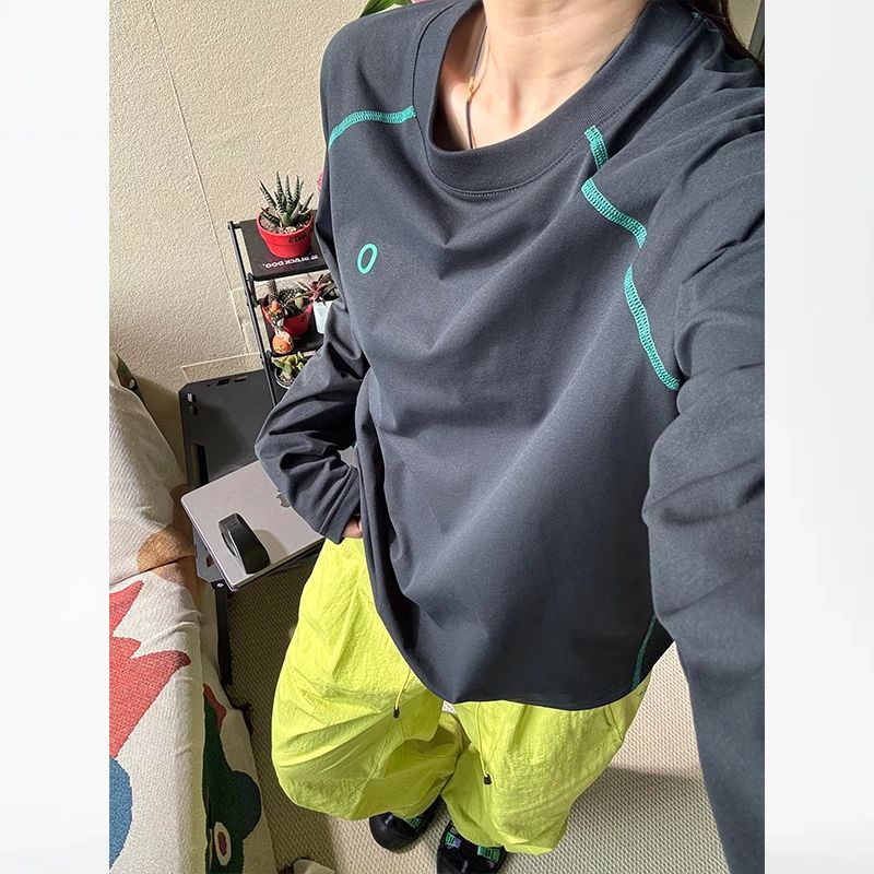 1506/QT7810/P41大厂订单！插肩袖宽松户外防晒运动速干长袖T恤,女装T恤,星座1506