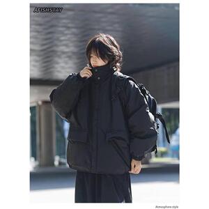 1506/QJ570/P73多口袋机能工装立领宽松男女防泼水冲锋衣1图片