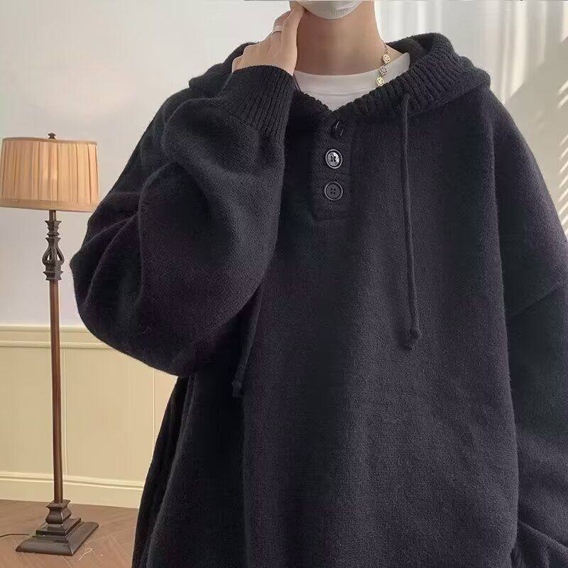 1506/QM560/P50宽松连帽毛衣男女情侣休闲百搭套头针织衫外套潮，男装针织衫/毛衣，星座1506