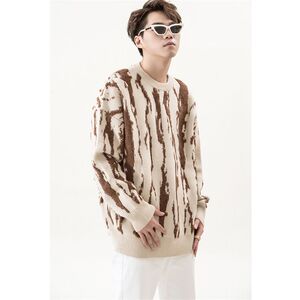1506/QX0300/P54新款秋冬季慵懒宽松针织衫加厚保暖上衣服1图片
