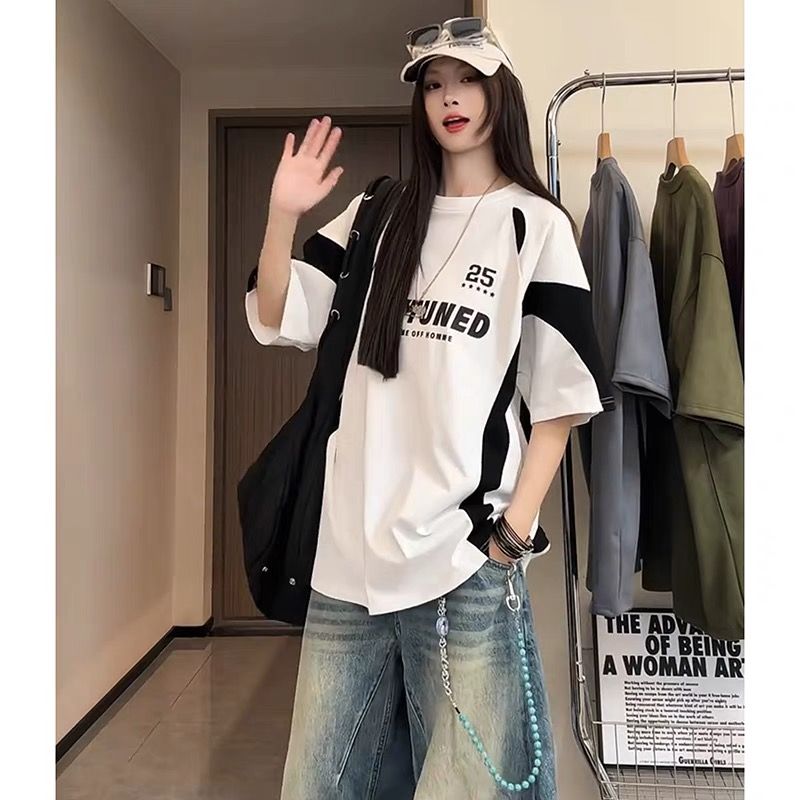 1506/QD940/P50重磅高品质拼接短袖T恤日系cityboy潮,男装T恤,星座1506