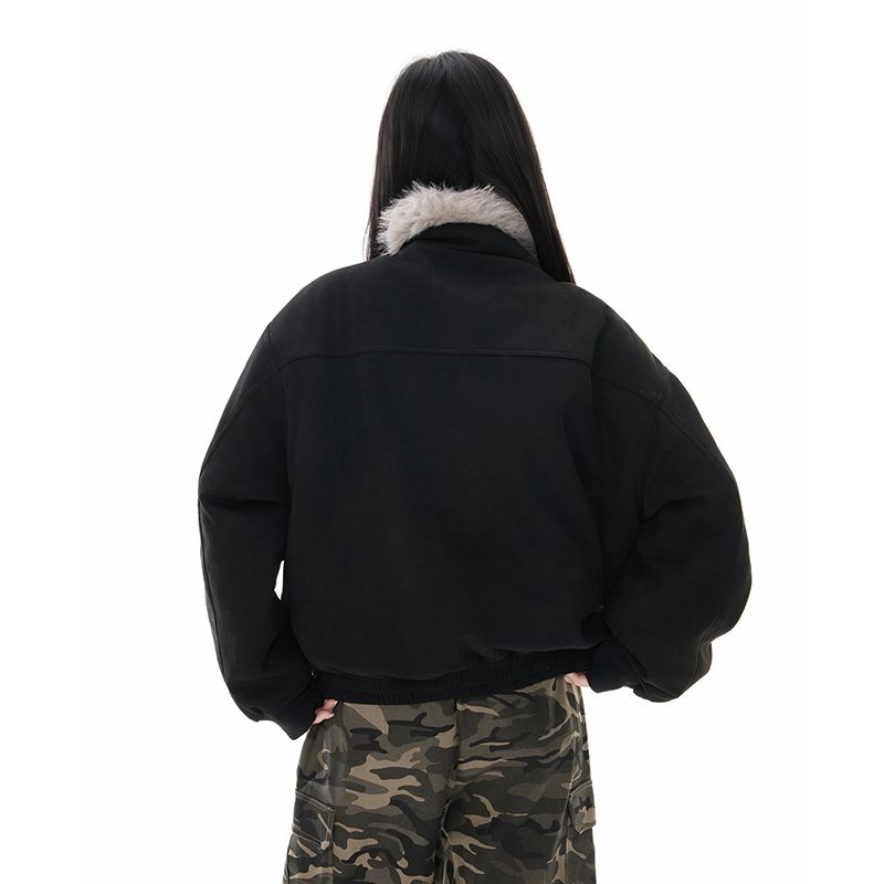 1506/QZSD020/P124座山雕毛领连帽棉服外套男冬季中性加厚棉衣女,女装棉衣/棉服,星座1506