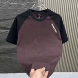 1506/QT710/P34重磅285G撞色插肩短袖夏季百搭男女宽松休闲T恤，男装T恤，星座1506