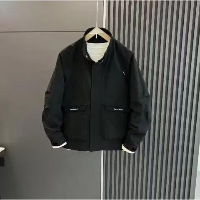 1506/QW1140/P53夹克秋新款立领潮牌宽松男士外套休闲运动冲锋衣,男装夹克,星座1506
