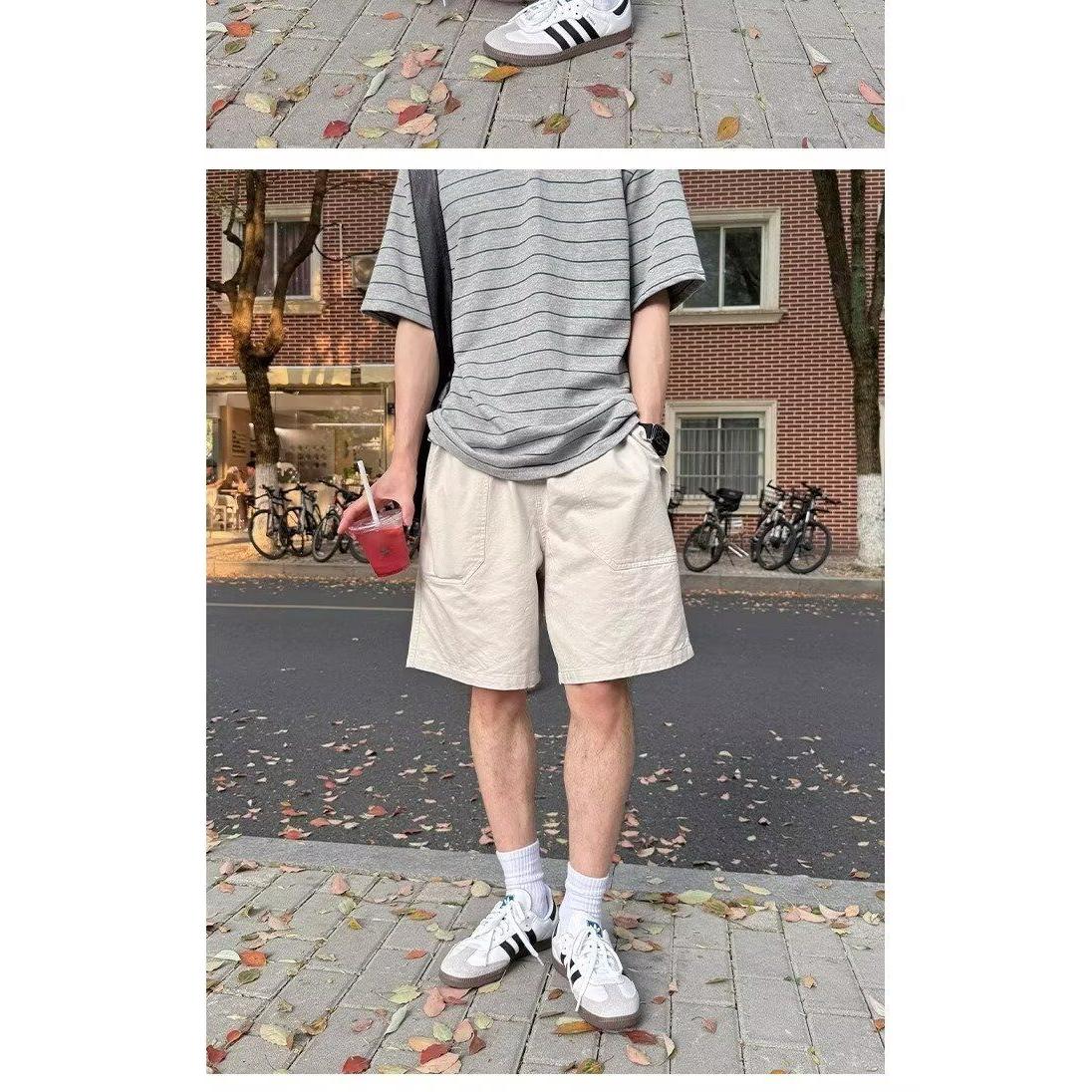 1506/1430/P42夏季美式短裤男潮牌薄款宽松大码运动休闲五分裤,男装牛仔裤,星座1506