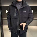 1506/QJ81090/P78新款连帽冲锋衣男痞帅美式休闲工装上衣2，男装夹克，星座1506