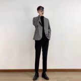 1506/QW100/P62轻量弹力休闲西服套装两色入春秋款高级感两粒扣，男装西服套装，星座1506