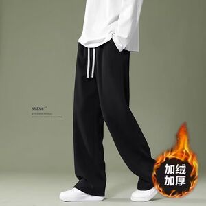 1506/QRA460/P33运动裤男士宽松束脚卫裤青少年直筒阔腿休闲裤子1图片