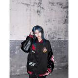 1506/QWT550/P66秋痞帅外套男高街潮牌原宿风韩版潮流宽松夹克1，男装夹克，星座1506